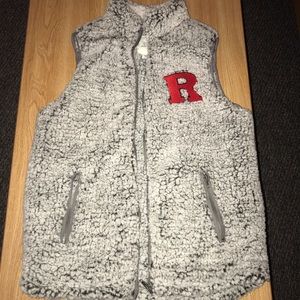 Rutgers patched Sherpa vest